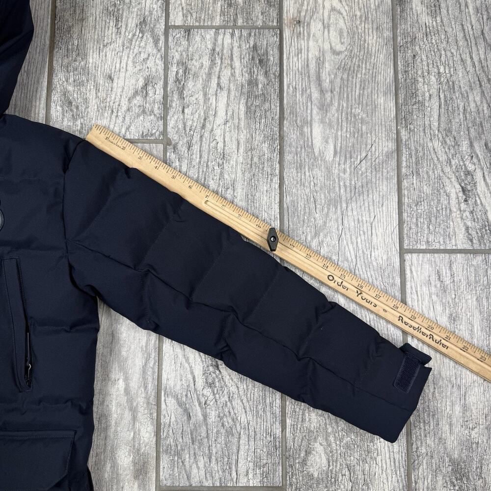 Real Madrid Official Kids Outerwear Long Padded Parka Coat Navy Blue Size 9/10 - Picture 12 of 14